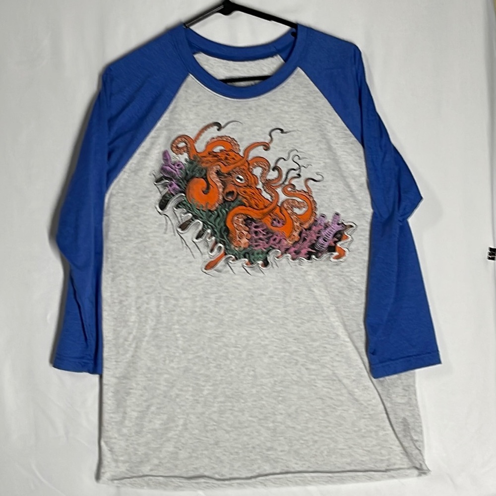 Curbside Clothing tattoo inspired Octopus Raglan